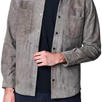 [BLANKNYC] Mens Luxury Clothing Suede Shirt Jacket, Comfortable & Stylish Shacket, Brown, Small to X-Large - Image 2