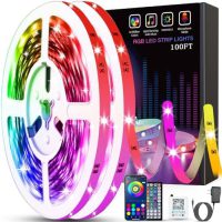 Tenmiro Led Lights for Bedroom 100ft (2 Rolls of 50ft) Music Sync Color Changing Strip Lights with Remote and App Control RGB Strip, for Room Home Party Decoration - Image 2