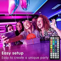 Tenmiro Led Lights for Bedroom 100ft (2 Rolls of 50ft) Music Sync Color Changing Strip Lights with Remote and App Control RGB Strip, for Room Home Party Decoration - Image 3