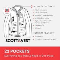 SCOTTeVEST Epic Travel Jacket for Women - 22 Hidden Pockets - Soft Shell Coat - Pickpocket Proof Clothing - Image 6