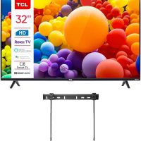 TCL 32-Inch Class 3 Series 720p HD LED Smart R0ku TV + Wall Mount Dual-Band Wi-Fi Compatible with AlR Play Alexa and Google Assistant (Renewed) - Image 2