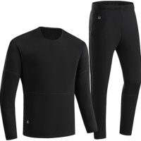 Men's Base Force Classic Thermal Base Layer Suit Men's Thermal Underwear Set Fleece Lined Base Layer Men for Winter - Image 2