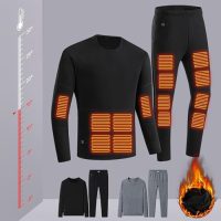 Men's Base Force Classic Thermal Base Layer Suit Men's Thermal Underwear Set Fleece Lined Base Layer Men for Winter - Image 7