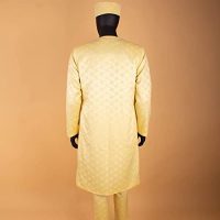 African Clothes for Men Embroidery Jacket Shirts Pants Hats 4 Piece Set Dashiki Outfits for Wedding Evening - Image 6