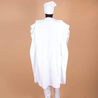 African Men`s Clothing Embroidery Agbada Shirts Pants and Hats 4 Piece Set Garments for Wedding Evening - Image 5