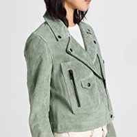 [BLANKNYC] Womens Luxury Clothing Real Suede Moto Jacket With Black Zipper Details, Comfortable & Stylish Coat - Image 5