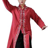 Tai Chi Uniforms Men Women Clothing Exercise Taekwondo Suit Martial Arts Floral Embroidered Top Kung Fu Uniform - Image 2