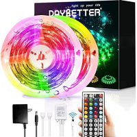 DAYBETTER Led Strip Lights Waterproof, 32.8ft(2 Rolls of 16.4ft) Led Tape Lights Color Changing 300 LEDs Light Strips Kit with 44 Keys Ir Remote Controller and 12v Power Supply for Indoor Outdoor Use - Image 2