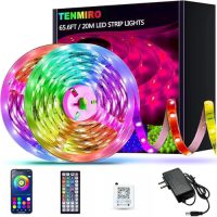 Tenmiro 65.6ft Led Strip Lights, Ultra Long RGB Color Changing LED Light Strips Kit with 44 Keys Ir Remote Led Lights for Bedroom, Kitchen, Home Decoration - Image 2