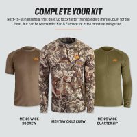 First Lite Men’s Wick Hoody - Merino Wool Ultralight Camo Hunting Base Layer, Quick Dry, UV Protection Hunting Clothing - Image 8