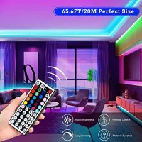 Tenmiro 65.6ft Led Strip Lights, Ultra Long RGB Color Changing LED Light Strips Kit with 44 Keys Ir Remote Led Lights for Bedroom, Kitchen, Home Decoration - Image 3