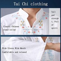 Tai Chi Uniforms Men Women Clothing Exercise Taekwondo Suit Martial Arts Floral Embroidered Top Kung Fu Uniform - Image 7