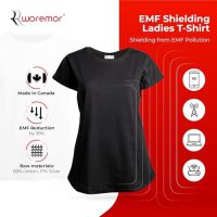 EMF Ladies T-Shirt 5G RF Safe Clothing Shielding - Silver Coated Fabric - Image 7