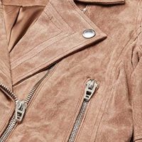 [BLANKNYC] womens Luxury Clothing Cropped Suede Leather Motorcycle Jackets, Comfortable & Stylish Coats - Image 8