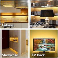 WOBANE Under Cabinet LED Lighting kit, 6 PCS LED Strip Lights with Remote Control Dimmer and Adapter, Dimmable for Kitchen Cabinet,Counter,Shelf,TV Back,Showcase 2700K Warm White,Bright 1500lm,Timing - Image 7