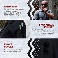 Vertx Mens Tactical Polo Shirt, Short Sleeve T-Shirt, Breathable, Temperature Regulating, for Police, Security, Relaxed Fit - Image 4