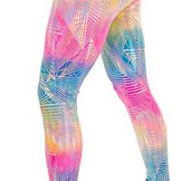 / Funstigators Festival Clothing: Men's Holographic Disco Meggings - Made in USA - Image 2