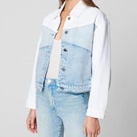 [BLANKNYC] Womens Luxury Clothing Denim Trucker Jacket - Image 4