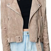 [BLANKNYC] Womens Luxury Clothing Suede Moto Jacket, Comfortable & Stylish Coat - Image 2