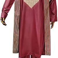 HD African Mens Clothing Traditional Wedding Attire Embroidery Agbada Boubou Caftan Nigerian Male Clothes Set - Image 3