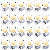 Ensenior 24 Pack 6 Inch LED Recessed Ceiling Light, Dimmable, 2700K-5000K 5CCT, 1200LM 12W 120V, High Brightness Canless Wafer Downlight - ETL&FCC&IC - Image 2