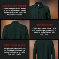 Vertx Mens Tactical Polo Shirt, Long Sleeve T-Shirt, Breathable, Tactical Clothing Gear, Police, Security, Relaxed Fit - Image 4